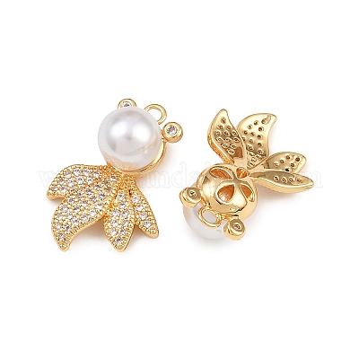 Латунные микро проложить кубического циркония подвески KK-A274-19G-1