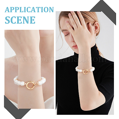 10 шт. 2-х цветные пружинные застежки из нержавеющей стали 304 STAS-BBC0001-96-1