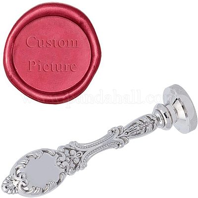 Wholesale CRASPIRE Customized Wax Seal Stamp with Vintage Metal Handle and  25mm Brass Head Stamp 