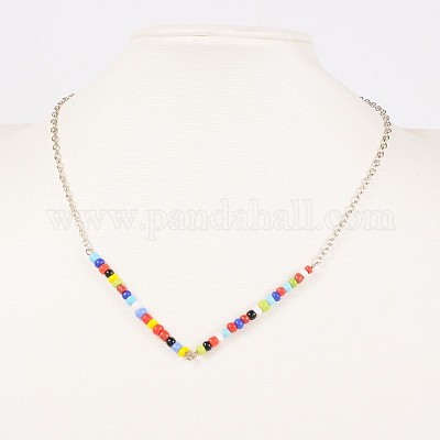 Wholesale Trendy Glass Seed Beaded Necklaces - Pandahall.com