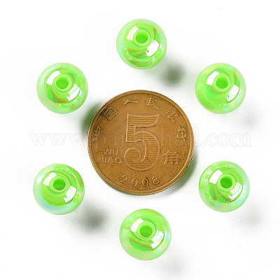 Непрозрачные акриловые бусины MACR-S370-D10mm-A30-1