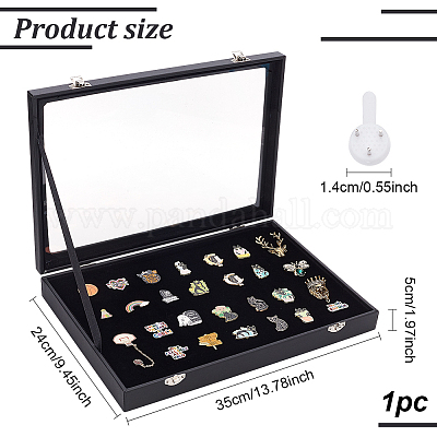 Деревянная витрина для значков AJEW-WH0513-82-1