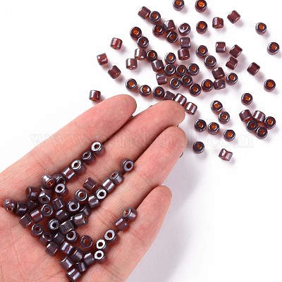 Прозрачные цвета глянцевое стекло круглые стеклярусы SEED-S045-001A-D02-1