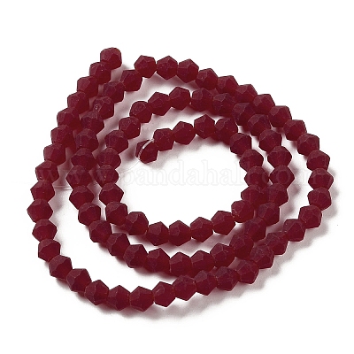 Имитировать нити бус из матового стекла из австрийского хрусталя EGLA-A039-T6mm-MD27-1