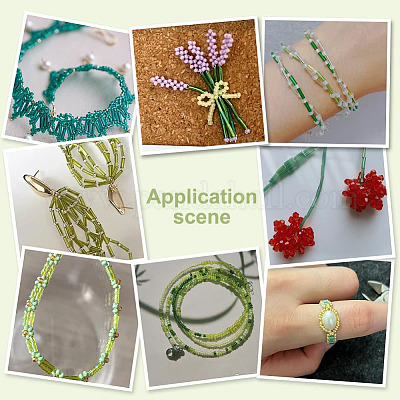 50 г двухцветных прозрачных стеклянных бусин SEED-ME0001-20-1