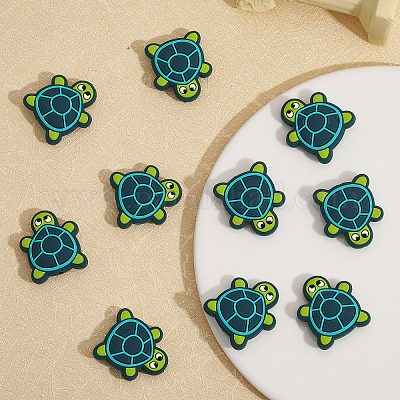 10шт пищевые экологически чистые силиконовые бусины SIL-CA0001-66-1