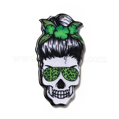 Акриловые подвески с принтом на хэллоуин MACR-G059-07E-1