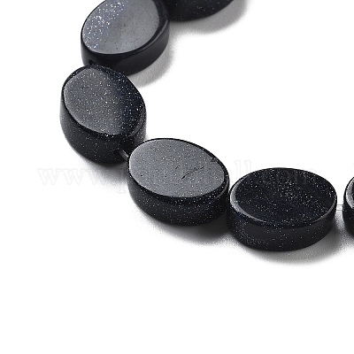 Синтетический синий авантюрин бисер нитей G-P559-B24-01-1