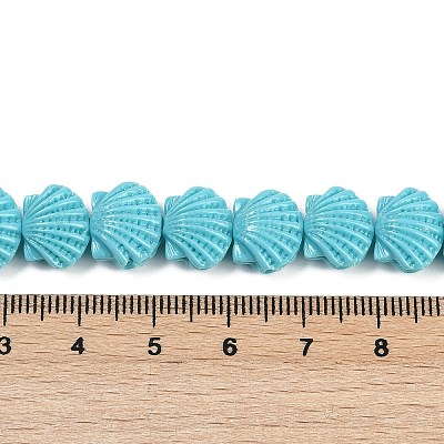 Нити резных бусин синтетического коралла CORA-K009-05A-08-1