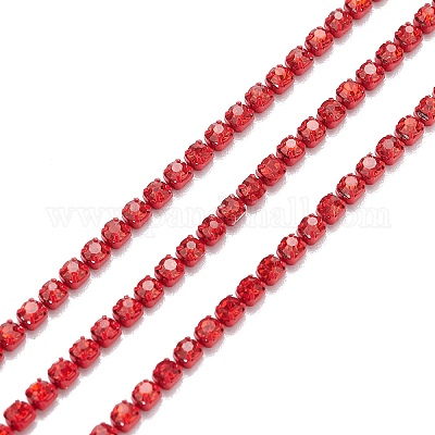 Цепочки со стразами из латуни CHC-FS0001-03C-1