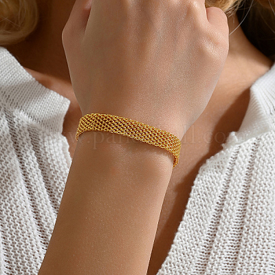 Bracciale a catena in maglia di ottone all'ingrosso