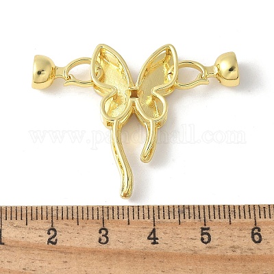 Проложить латунный прозрачный кубический цирконий над застежками KK-M320-01G-1