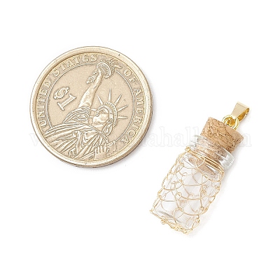 Подвески из стеклянных бутылок PALLOY-JF03913-02-1