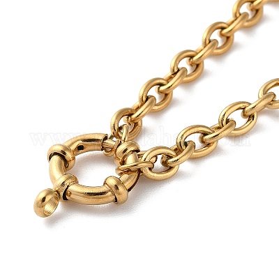 Ожерелья с подвесками из хирургической нержавеющей стали 316 NJEW-D059-01B-G-1