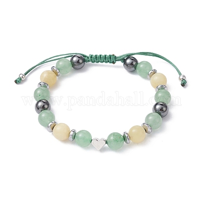 Wholesale Natural Green Aventurine Braided Bead Bracelets for