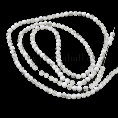 Стеклянные бусины кракле X1-GLAA-U001-4mm-07-1