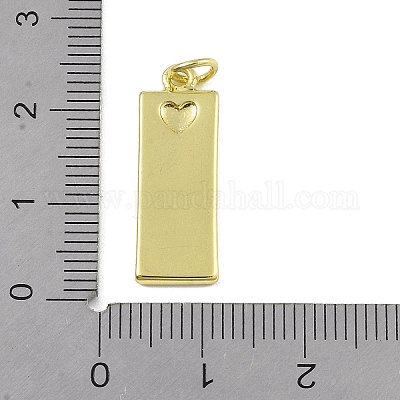 Латунные микропаве прозрачные подвески с фианитом KK-P266-06G-U-1