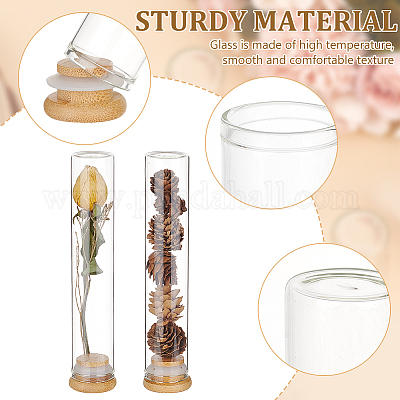 10 шт. стеклянные трубки для хранения бусин AJEW-BC0006-90B-1