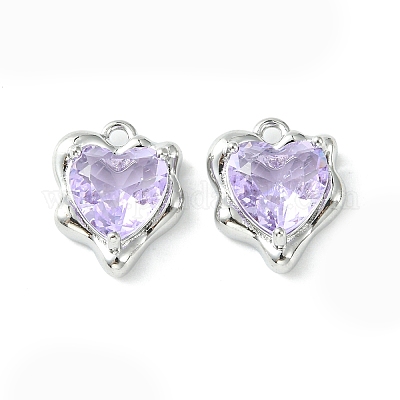 Латунные микро проложить кубического циркония подвески KK-L208-06P-03-1