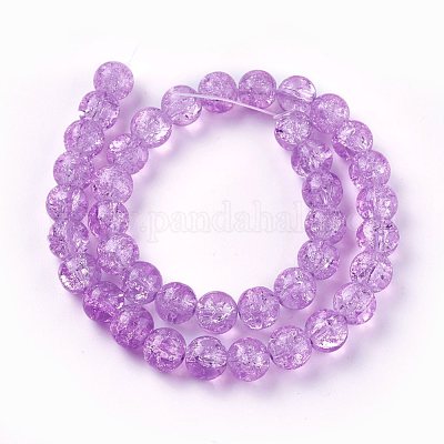 Нити шарик хруст стекла CCG-E002-8mm-04-1