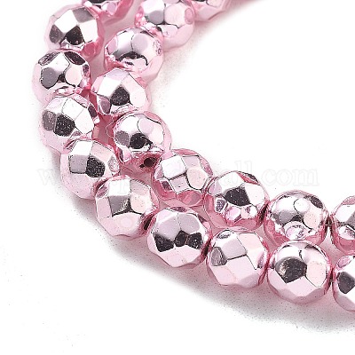 Гальванические нити из синтетических немагнитных гематитовых бусин G-B132-B01-01-1