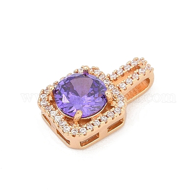 Латунные микро проложить кубического циркония подвески KK-E795-09KCG-02-1