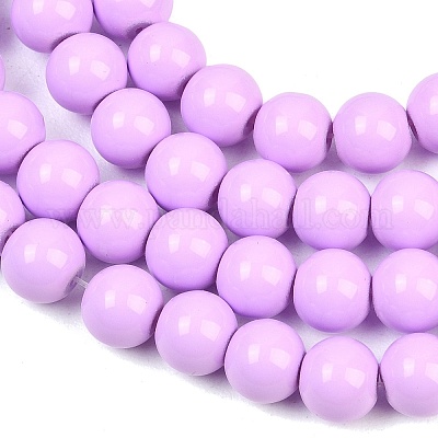 Окрашенные стеклянные бусины &nbsp;DGLA-S071-8mm-B38-1