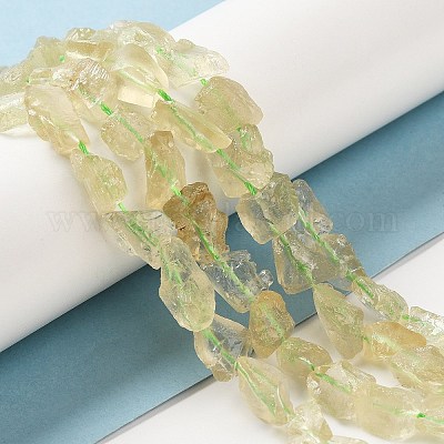 Нити необработанных грубых натуральных хрустальных бусин топаза G-I283-G05-01-1