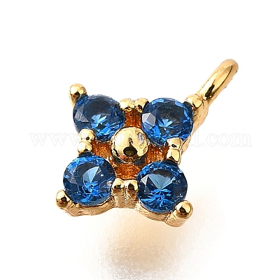Латунные микро проложить кубического циркония подвески KK-D356-07A-G-1