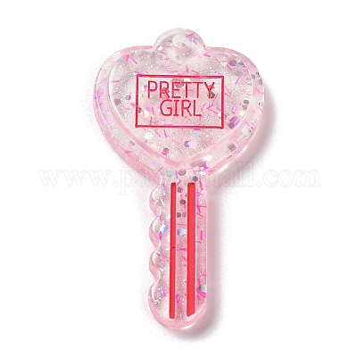 Акриловый кулон с блестками X1-OACR-H035-01F-1