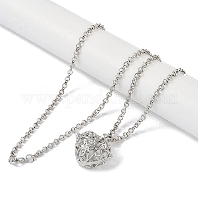 Латунь горный хрусталь кулон ожерелья NJEW-G089-16C-P-1