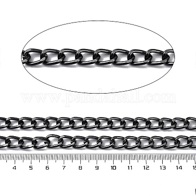 Оксидированные алюминиевые кубинские звенья цепи CHA-S002-03B-1