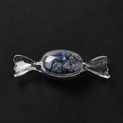 Натуральный чип лазурита украшает DJEW-D004-01F-1