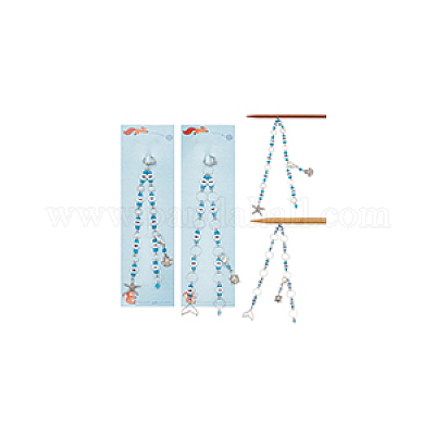 Цепочки для вязания рядов из акрила и бисера HJEW-NB00115-1
