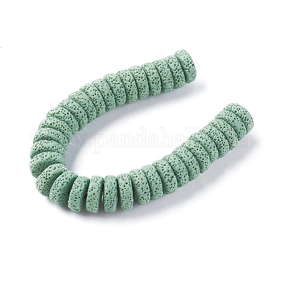 Бусы из натуральной лавы G-F671-02B-16-1