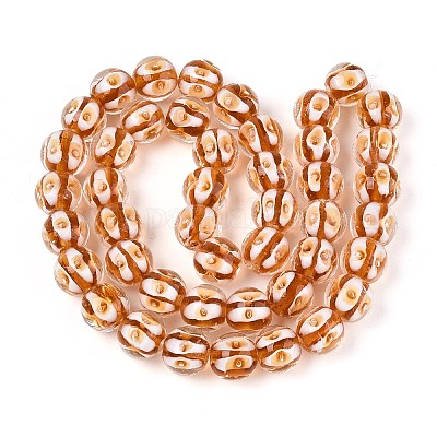 Бусы лэмпворк ручной работы LAMP-N028-20G-1