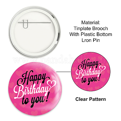 Брошь из белой жести JEWB-WH0012-025-1