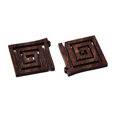 Подвески из натурального орехового дерева WOOD-T032-01-1