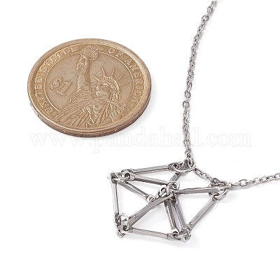 Устойчивый к потускнению 201 нержавеющая сталь макраме мешочек пустой держатель камней для изготовления подвесок ожерелий NJEW-JN04450-02-1