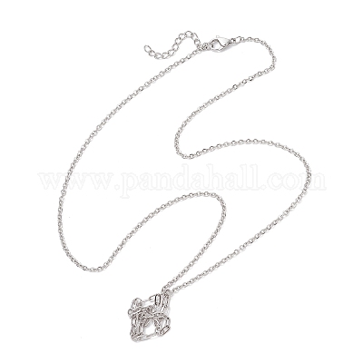 Изготовление ожерелий-мешочков из нержавеющей стали 304 для самородков драгоценных камней NJEW-JN05524-1