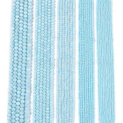 Стеклянные бусины с гальваническим покрытием  EGLA-A044-P6mm-B06-1