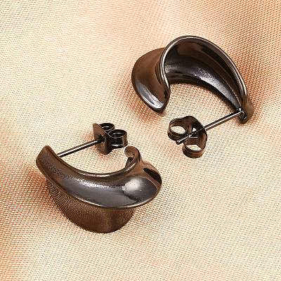 Серьги-гвоздики из хирургической нержавеющей стали 316 EJEW-C160-09EB-1