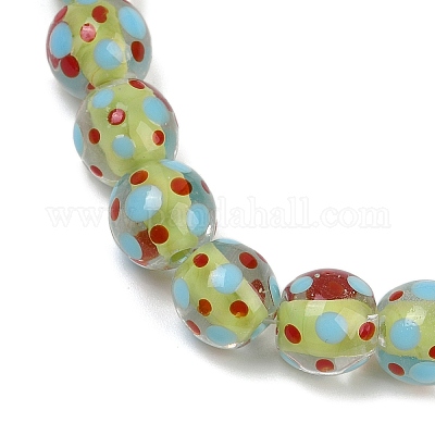 Нити ламвордских бусин ручной работы LAMP-P069-01A-08-1