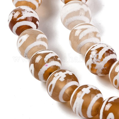 Perles de style tibétain&nbsp;G-U006-06H-02-1