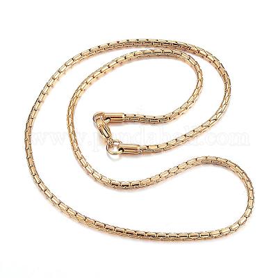 Ожерелья из нержавеющей стали 304 NJEW-E080-19G-1