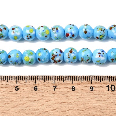 Бусы лэмпворк ручной работы&nbsp;LAMP-H071-01B-08-1