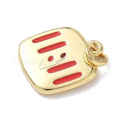 Подвески из латуни и эмали 11:11 KK-B155-11G-1