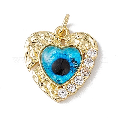 Латунные микропаве прозрачные подвески с фианитом KK-I692-02G-01-1