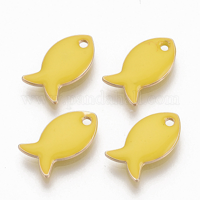 Брелоки с необработанной (без покрытия) латунной эмалью KK-Q762-025C-08-NF-1