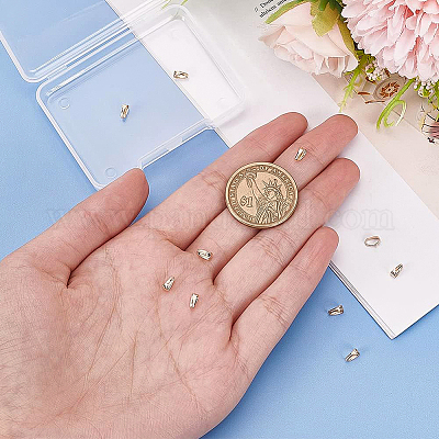 10 шт. латунные защелки на дужках KK-BC0003-55G-1